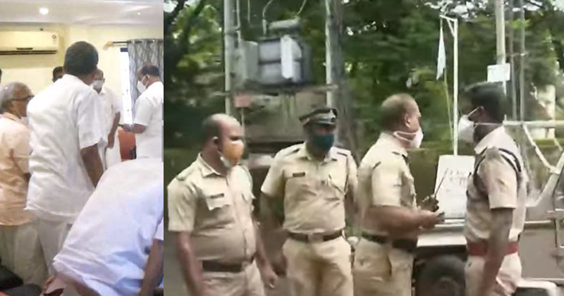 കൊവിഡ് പ്രോട്ടോക്കോള്‍ ലംഘിച്ച് ഐഎന്‍എല്‍ യോഗം ; മന്ത്രിയടക്കം പങ്കെടുക്കുന്നു