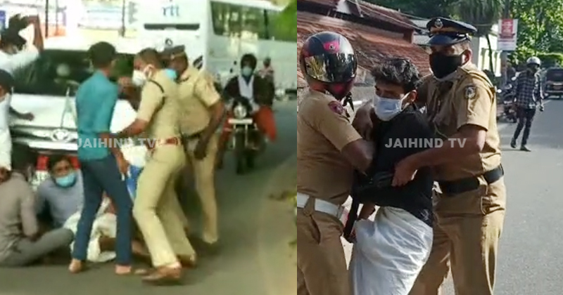 മുഖ്യമന്ത്രിയുടെ മുന്‍ പി.എസിന്‍റെ ഭാര്യയുടെ നിയമനം : വി.സിയെ തടഞ്ഞ് കെ.എസ്.യു പ്രതിഷേധം