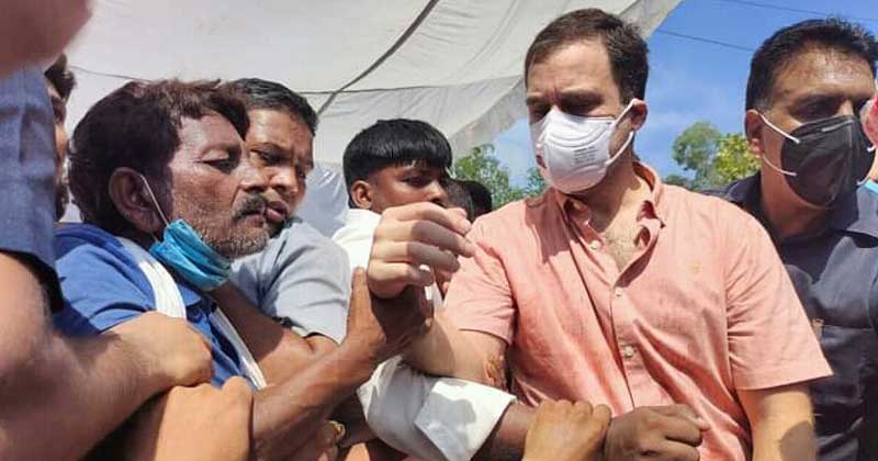 'ഒപ്പമുണ്ട്, നീതി ലഭിക്കും വരെ' ; ഡല്‍ഹി പെണ്‍കുട്ടിയുടെ കുടുംബത്തെ സന്ദര്‍ശിച്ച് രാഹുല്‍ ഗാന്ധി