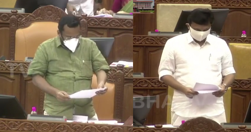 ഭൂമി ഏറ്റെടുക്കല്‍ സര്‍വേ : സഭയില്‍ കൊമ്പുകോർത്ത് റവന്യു, പൊതുമരാമത്ത് മന്ത്രിമാര്‍