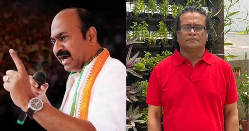 'ഫാസിസത്തിന് ബദൽ  കോൺഗ്രസ് ' : സ്വന്തം പക്ഷത്തെ ഏകാധിപത്യത്തെ കുറിച്ച് മിണ്ടാതെ ഇടതുപക്ഷ ബുദ്ധിജീവികൾ കോൺഗ്രസിനെ വിമർശിക്കുന്നത്  വെറും കോമഡി ഷോ : ഹരീഷ് പേരടി