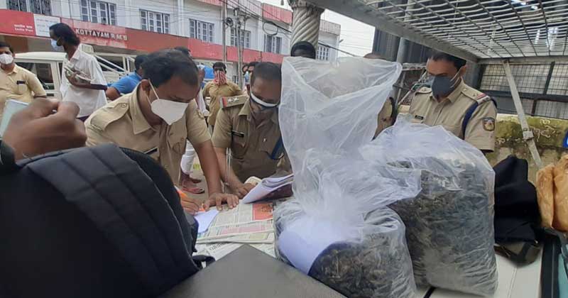കോട്ടയം റെയില്‍വേ സ്റ്റേഷന് സമീപത്തുനിന്ന് കഞ്ചാവ് പിടികൂടി; മൂന്ന് യുവാക്കള്‍ കസ്റ്റഡിയില്‍