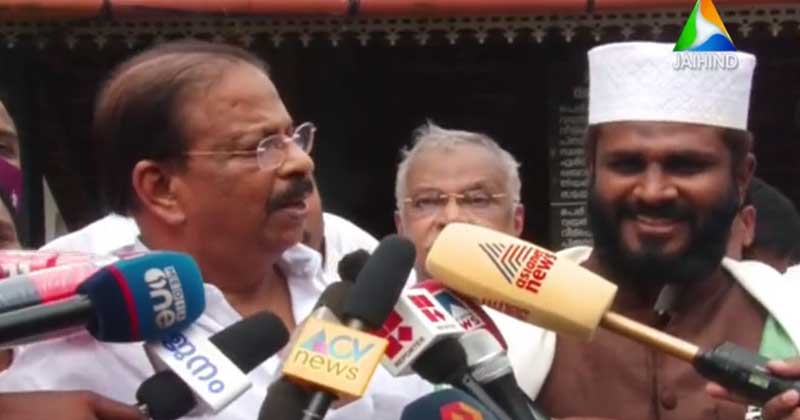 'മതേതരത്വം സംരക്ഷിക്കേണ്ടത് കോണ്‍ഗ്രസിന്‍റെ ബാധ്യത'; കെ സുധാകരന്‍ എംപി താഴത്തങ്ങാടി ഇമാമുമായി കൂടിക്കാഴ്ച നടത്തി