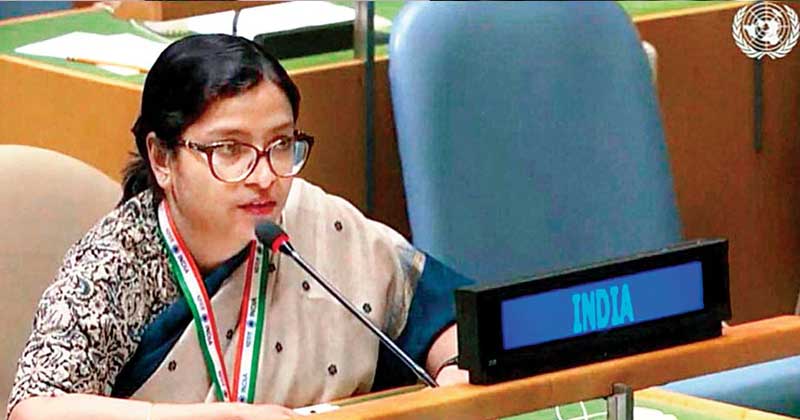 പാകിസ്ഥാന്‍ അതിര്‍ത്തികളിലുടനീളം 'അക്രമസംസ്‌കാരം' വളര്‍ത്തുന്നു ; ഐക്യരാഷ്ട്രസഭയില്‍ ആഞ്ഞടിച്ച് ഇന്ത്യ