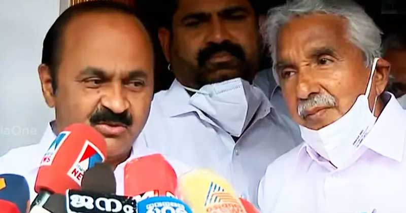വിഡി സതീശന്‍ ഉമ്മന്‍ ചാണ്ടിയെ സന്ദർശിച്ചു ; പ്രശ്നങ്ങള്‍ ഉടന്‍ പരിഹരിക്കുമെന്നും പാർട്ടിയാണ് വലുതെന്നും നേതാക്കള്‍