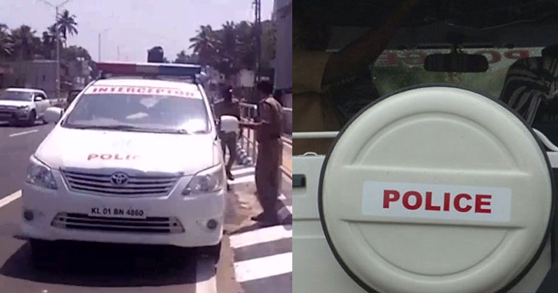 കുട്ടി കാറിനുള്ളില്‍ ; പൂട്ടി താക്കോല്‍ കൊണ്ടുപോയി പൊലീസ് ; ക്രൂരതയുടെ ദൃശ്യങ്ങള്‍ പുറത്ത്
