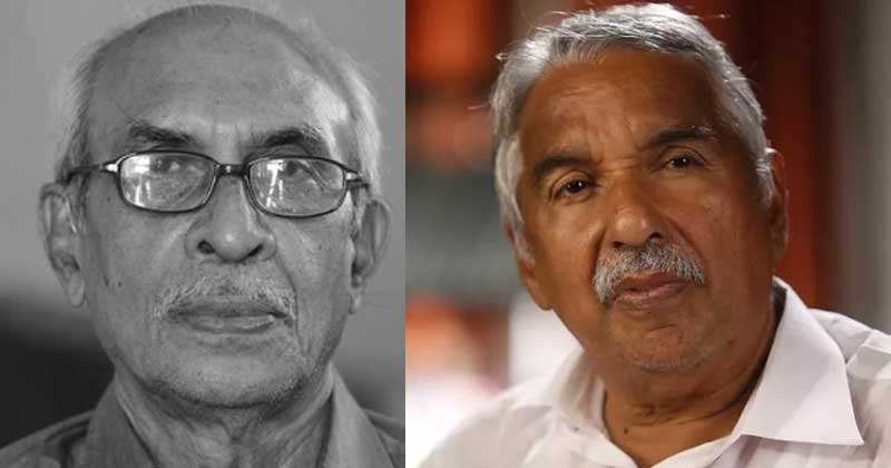 സിപി നായരുടെ നിര്യാണത്തില്‍ മുന്‍ മുഖ്യമന്ത്രി ഉമ്മന്‍ ചാണ്ടി അനുശോചിച്ചു