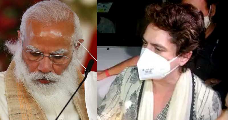 കർഷകരോട് പ്രധാനമന്ത്രി മാപ്പ് പറയണമെന്ന് പ്രിയങ്കാ ഗാന്ധി; 30 മണിക്കൂർ കസ്റ്റഡിക്കൊടുവില്‍ അറസ്റ്റ്