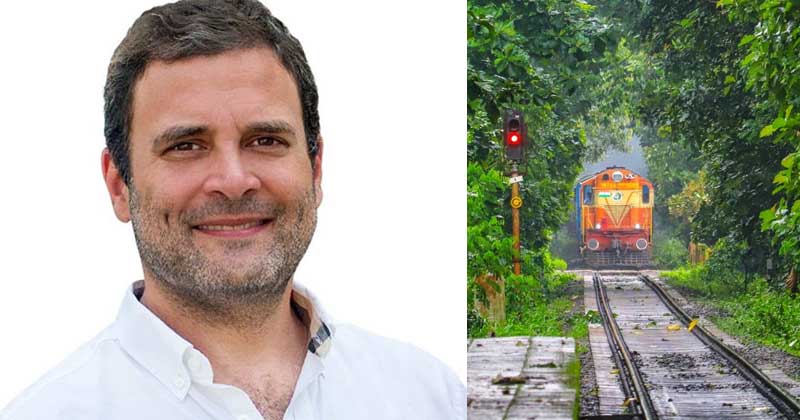 നിലമ്പൂർ റെയിൽപാതയോടുള്ള അവഗണന ; കേന്ദ്ര റെയിൽവേ മന്ത്രിക്ക് കത്തയച്ച് രാഹുൽ ഗാന്ധി