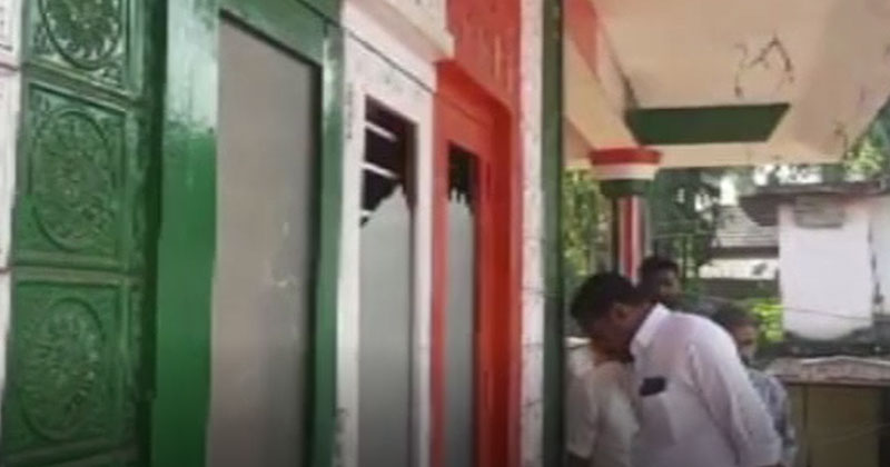 കണ്ണൂരില്‍ കോൺഗ്രസ്  ഓഫീസിന് നേരെ അക്രമം : പൊലീസ് കേസെടുത്തു