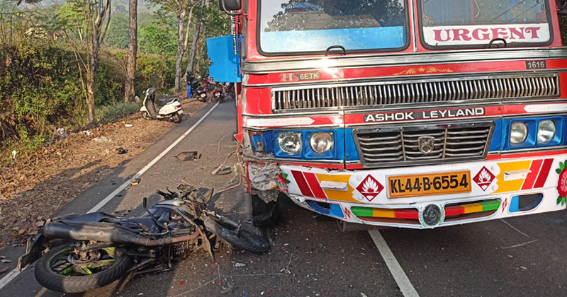 ദേശീയപാതയില്‍ വാഹനാപകടം; അമിതവേഗത്തിലെത്തിയ ലോറിയിടിച്ച് ബൈക്ക് യാത്രികന് ദാരുണാന്ത്യം