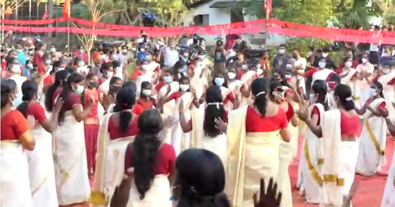 കൊവിഡ് വ്യാപനത്തിനിടെ തൃശൂരിലും സിപിഎമ്മിന്‍റെ കൂട്ടത്തിരുവാതിര