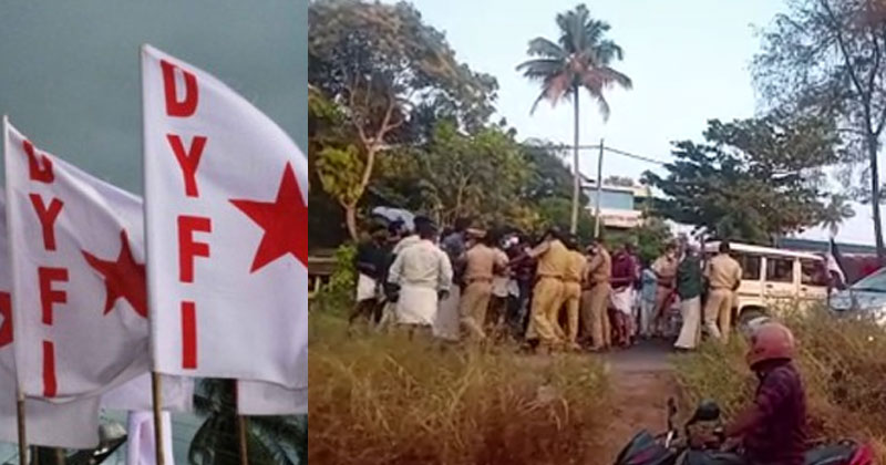 എന്‍.കെ പ്രേമചന്ദ്രന്‍ എംപിയുടെ വാഹനം ആക്രമിച്ച് ഡിവൈഎഫ്ഐ-എസ്എഫ്ഐ പ്രവർത്തകർ