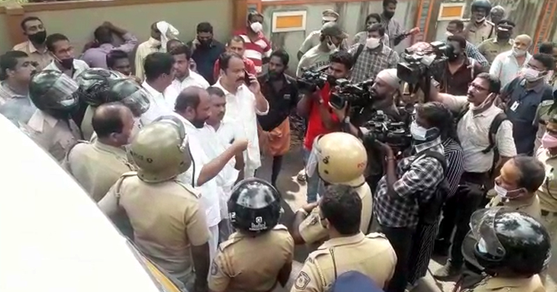 കോട്ടയത്ത് വീണ്ടും കെ റെയില്‍ സര്‍വേ; കല്ലുകള്‍ പിഴുതെറിയുമെന്ന് നാട്ടുകാര്‍, നട്ടാശേരിയില്‍ പ്രതിഷേധം