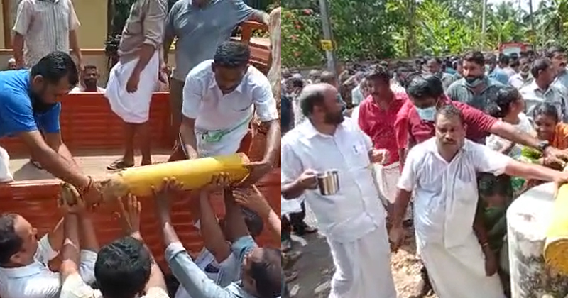 പ്രതിഷേധച്ചൂടറിഞ്ഞു, കോട്ടയത്ത് കല്ലിടല്‍ നിർത്തിവെച്ചു; പിഴുതെടുത്ത കല്ല് വില്ലേജ് ഓഫീസിന് മുന്നില്‍ സ്ഥാപിച്ചു