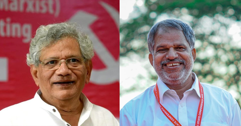 യെച്ചൂരിക്ക് മൂന്നാമൂഴം: വിജയരാഘവന്‍ പിബിയില്‍; കേന്ദ്രകമ്മിറ്റിയില്‍ കേരളത്തില്‍ നിന്ന് നാല് പുതുമുഖങ്ങള്‍