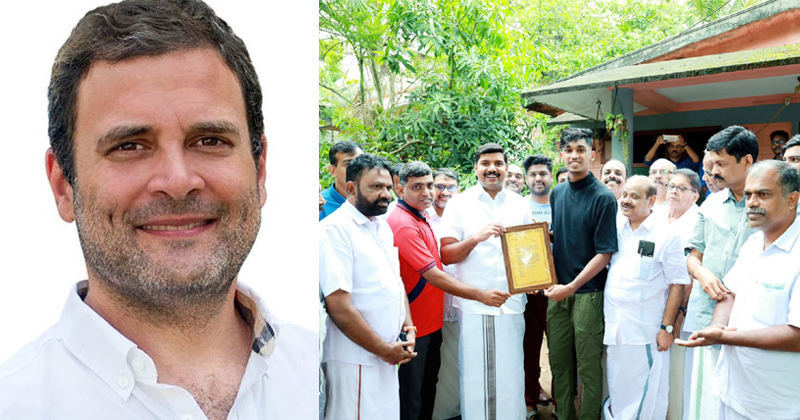 സന്തോഷ്‌ ട്രോഫി താരം ജെസിന് രാഹുൽ ഗാന്ധിയുടെ അഭിനന്ദന കത്ത്