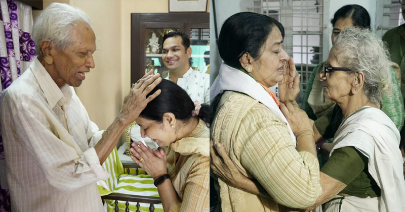 'പി.ടിയും ഉമയും അത്രമേല്‍ പ്രിയപ്പെട്ടവർ': കെട്ടിവെക്കാനുള്ള പണം കരുതി ലീലാവതി ടീച്ചർ; അനുഗ്രഹിച്ച് സാനുമാഷ്