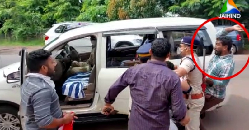 മുഖ്യമന്ത്രിക്ക് കരിങ്കൊടി, കെഎസ്‌യു പ്രവർത്തകനെ മർദ്ദിച്ച് സിപിഎം ഗുണ്ടകള്‍; തടയാതെ പോലീസ്