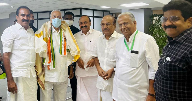 യശ്വന്ത് സിന്‍ഹയെ സ്വീകരിക്കാന്‍ യുഡിഎഫ് നേതാക്കള്‍ മാത്രം; ഇടത് നേതാക്കളുടെ അസാന്നിധ്യത്തില്‍ ദുരൂഹത