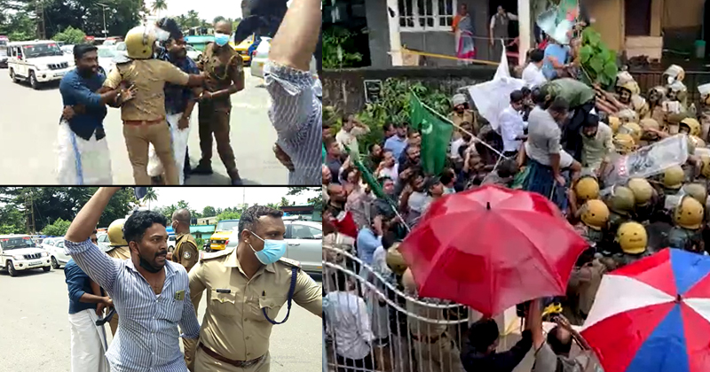 മുഖ്യമന്ത്രിയുടെ രാജിക്കായി പ്രതിഷേധം ശക്തം: സംസ്ഥാന വ്യാപകമായി പ്രതിഷേധ മാർച്ച് നടത്തി യൂത്ത് ലീഗ്; കരിങ്കൊടി കാട്ടി യൂത്ത് കോണ്‍ഗ്രസ്