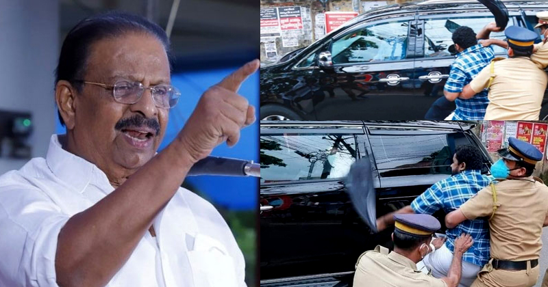 'എത്ര കോട്ട കെട്ടി ഒളിച്ചിരുന്നാലും പ്രതിഷേധവുമായി കോണ്‍ഗ്രസ് പിന്നിലുണ്ടാവും, സമരഭടന്മാർക്ക് അഭിവാദ്യങ്ങള്‍'; കെ സുധാകരന്‍ എംപി
