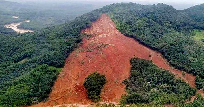 കവളപ്പാറ ഉരുള്‍പൊട്ടലുണ്ടായ മലയുടെ പാര്‍ശ്വങ്ങളില്‍ വിള്ളല്‍; താഴ്‌വാരത്തുള്ള കുടുംബങ്ങളെ ദുരിതാശ്വാസ ക്യാമ്പിലേക്ക് മാറ്റി