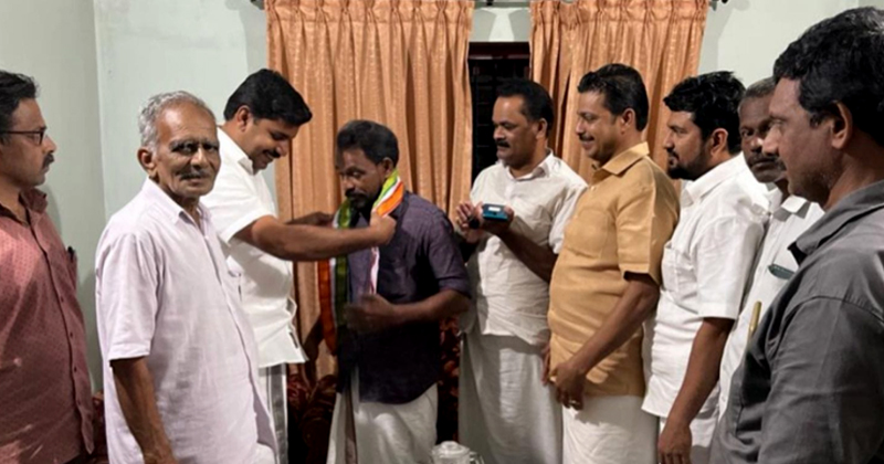 മലപ്പുറത്ത് വിവിധ പാർട്ടികളില്‍ നിന്ന് കോണ്‍ഗ്രസിലേക്ക് ഒഴുക്ക് തുടരുന്നു
