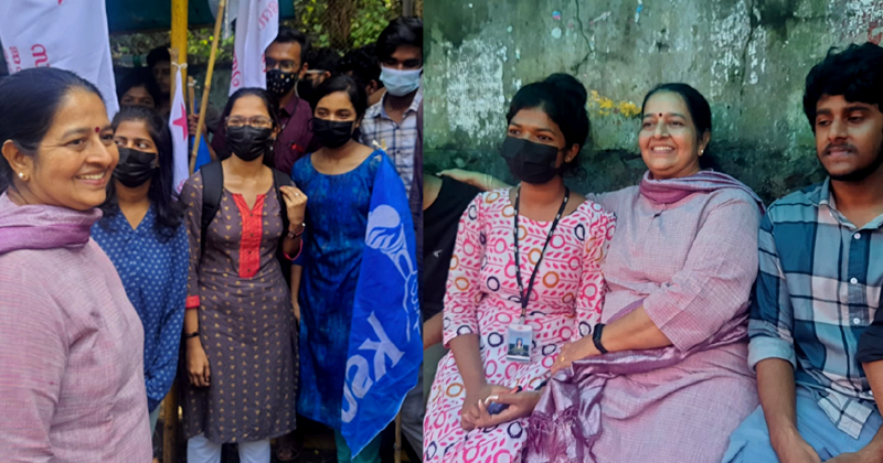 എല്ലാം തെറ്റായ കണ്ണിലൂടെ കാണുന്ന രീതിയാണ് മാറേണ്ടത്': സിഇടി കോളേജിലെ ബസ് സ്റ്റോപ്പ് സന്ദർശിച്ച്  ഉമാ തോമസ്; കുട്ടികള്‍ക്ക് പിന്തുണ