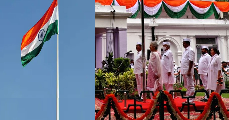എഐസിസി ആസ്ഥാനത്ത് വിപുലമായ സ്വാതന്ത്ര്യദിനാഘോഷം