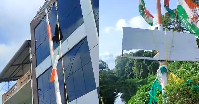 കൊല്ലത്ത് കോണ്‍ഗ്രസിന്‍റെയും യൂത്ത് കോണ്‍ഗ്രസിന്‍റെയും കൊടിമരങ്ങള്‍ നശിപ്പിച്ചു; നടപടി ആവശ്യപ്പെട്ട് നേതാക്കള്‍