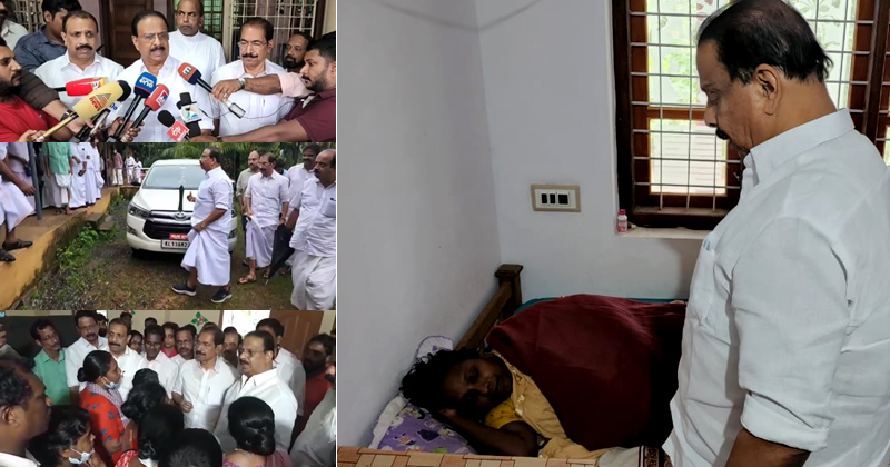 'സർക്കാർ പ്രത്യേക പാക്കേജ് പ്രഖ്യാപിക്കണം'; കണ്ണൂരിലെ ദുരിതബാധിത പ്രദേശങ്ങള്‍ സന്ദര്‍ശിച്ച് കെ സുധാകരന്‍ എംപി