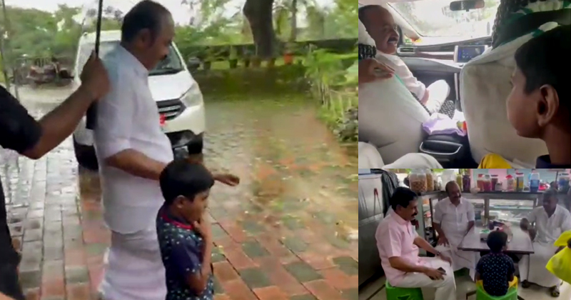 'എന്‍റെ ചെരുപ്പ് വെള്ളത്തില്‍ ഒഴുകിപ്പോയി': പ്രതിപക്ഷ നേതാവിനോട് കുരുന്നിന്‍റെ സങ്കടം; പിന്നീട് നടന്നത് | VIDEO