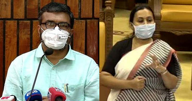 പിപിഇ കിറ്റ് അഴിമതിയിൽ അവ്യക്തമായ മറുപടി; പ്രതിപക്ഷ പരാതിയില്‍ വീണാ ജോർജിന് സ്പീക്കറുടെ താക്കീത്