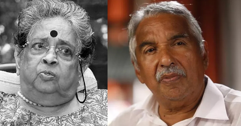 മേരി റോയി തലമുറകളുടെ പ്രചോദനം; അനുസ്മരിച്ച് ഉമ്മന്‍ ചാണ്ടി