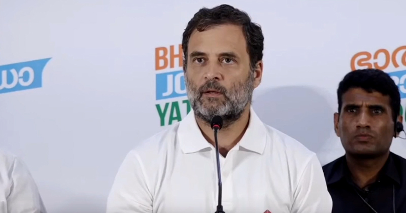 ഭാരത് ജോഡോ യാത്ര വെറുപ്പിന്‍റെയും വിദ്വേഷത്തിന്‍റെയും രാഷ്ട്രീയത്തിനെതിരെ: രാഹുല്‍ ഗാന്ധി