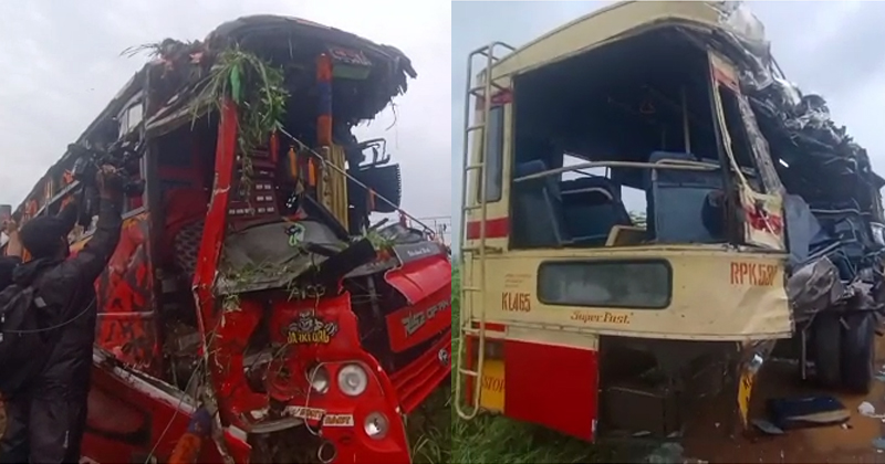 വിനോദയാത്ര പോയ ബസ് കെഎസ്ആർടിസി ബസിലിടിച്ചു; വിദ്യാർത്ഥികള്‍ ഉള്‍പ്പെടെ 9 മരണം