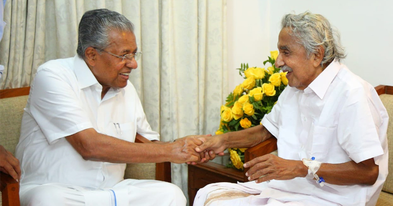 ഉമ്മന്‍ ചാണ്ടിയെ കാണുന്നതിനു മാത്രമായി മുഖ്യമന്ത്രി കൊച്ചിയില്‍; ഹൃദ്യം ഈ കൂടിക്കാഴ്ച