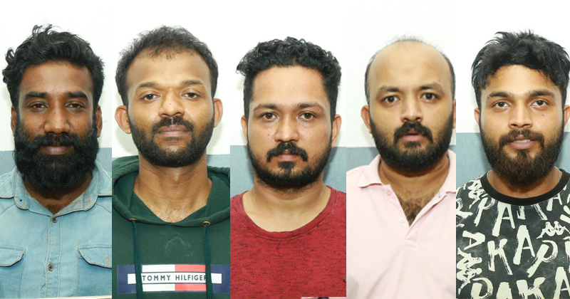 കള്ളക്കടത്ത് സ്വർണ്ണം കവർച്ച നടത്തുന്ന സംഘത്തിലെ 5 പേർ പെരിന്തല്‍മണ്ണയില്‍ പിടിയില്‍