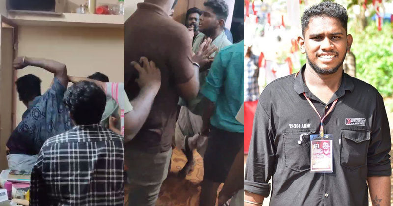 വിദ്യാർത്ഥികളെ ഹോസ്റ്റലില്‍ കയറി തല്ലിച്ചതച്ച് എസ്എഫ്ഐ ഗുണ്ടാസംഘം; നേതൃത്വം നൽകിയത് എൽഡിഎഫ് കൗൺസിലറുടെ മകൻ | VIDEO