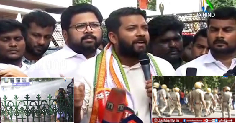 മേയറുടെ രാജി ആവശ്യപ്പെട്ട് നഗരസഭയ്ക്ക് മുന്നില്‍ യൂത്ത് കോണ്‍ഗ്രസ് പ്രതിഷേധം: ജലപീരങ്കി, കണ്ണീർവാതകം, ലാത്തിച്ചാർജ്; പ്രതിഷേധം സംസ്ഥാനവ്യാപകമാക്കുമെന്ന് ഷാഫി പറമ്പില്‍ | VIDEO