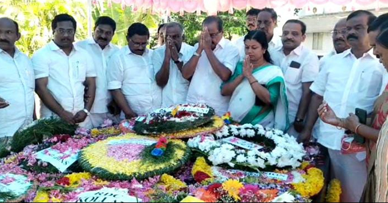 ആര്‍. ശങ്കറിന്റെ 50-ാം ചരമ വാര്‍ഷികം, കോണ്‍ഗ്രസ് നേതാക്കള്‍ പുഷ്പാര്‍ച്ചന നടത്തി, അനുസ്മരണം