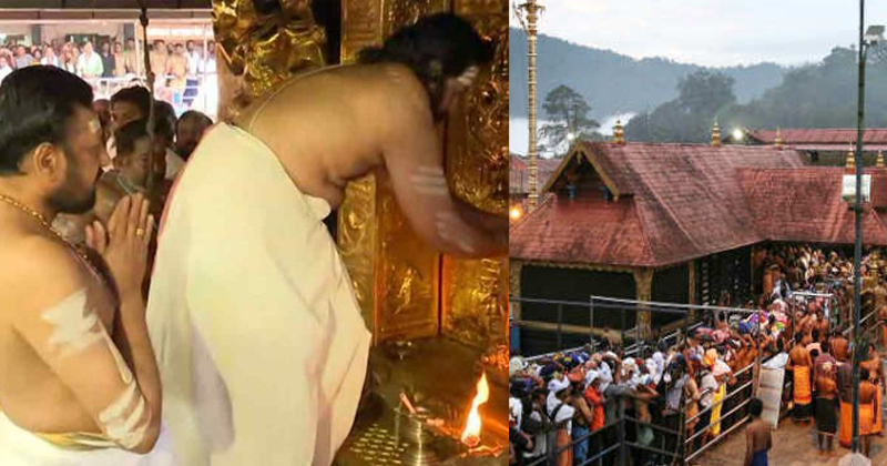 ശബരിമല ക്ഷേത്രനട തുറന്നു; ഇനി  വ്രതശുദ്ധിയുടെയും ശരണം വിളികളുടെയും നാളുകള്‍