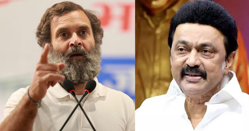 'രാഹുല്‍ ഗാന്ധിയുടെ പ്രസംഗങ്ങള്‍ രാജ്യത്ത് പ്രകമ്പനം സൃഷ്ടിക്കുന്നു': എം.കെ സ്റ്റാലിന്‍