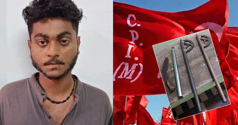 കണ്ണൂർ തലശേരിയില്‍ മാരകായുധങ്ങളുമായി സിപിഎം പ്രവർത്തകന്‍ പിടിയില്‍