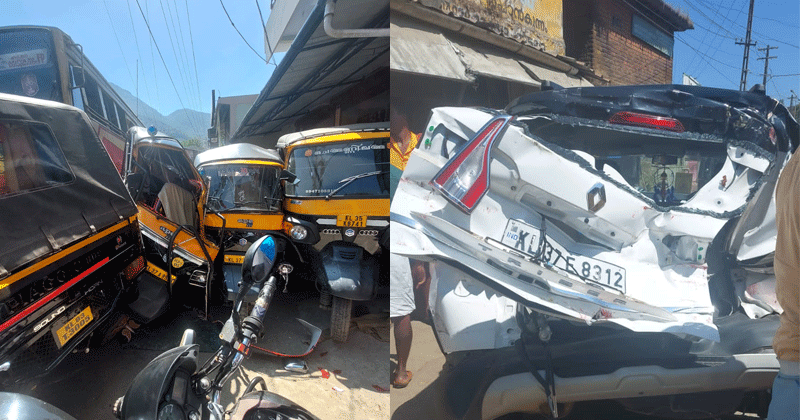 നിയന്ത്രണം വിട്ട കെഎസ്ആർടിസി ബസ് വാഹനങ്ങളിലേക്ക് ഇടിച്ചു കയറി; നിരവധിപേര്‍ക്ക് പരിക്ക്