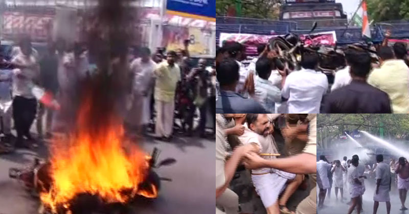 ജനദ്രോഹ ബജറ്റിനെതിരെ നിയമസഭാ മാർച്ച് നടത്തി യൂത്ത് കോണ്‍ഗ്രസ്; പോലീസ് മർദ്ദനത്തില്‍ നിരവധി പ്രവർത്തകർക്ക് പരിക്ക്