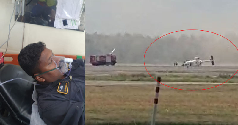 നെടുമ്പാശേരി വിമാനത്താവളത്തിന് സമീപം ഹെലികോപ്ടർ അപകടം; ഒരാള്‍ക്ക് പരിക്ക്