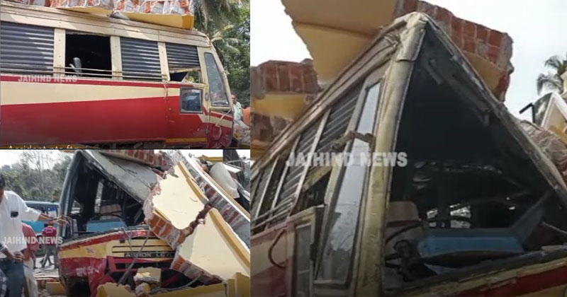 പത്തനംതിട്ടയില്‍ KSRTC ബസും കാറും കൂട്ടിയിടിച്ച് അപകടം; 3 പേരുടെ നില ഗുരുതരം
