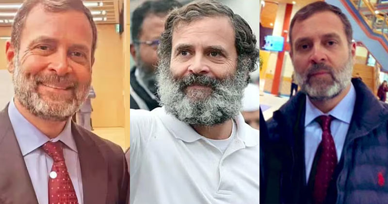 സോള്‍ട്ട് &amp; പെപ്പര്‍ നീളന്‍ താടി, ട്രിം ചെയ്തു; പുത്തന്‍ ലുക്കില്‍ രാഹുല്‍ ഗാന്ധി
